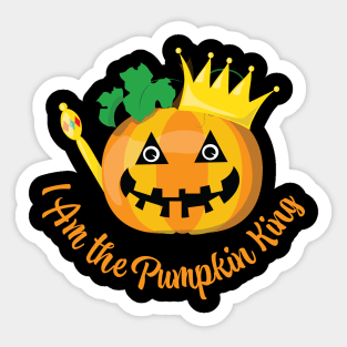 I Am the Pumpkin King Sticker